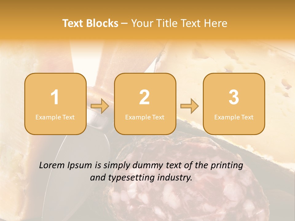 Food Salami Chopping Board PowerPoint Template