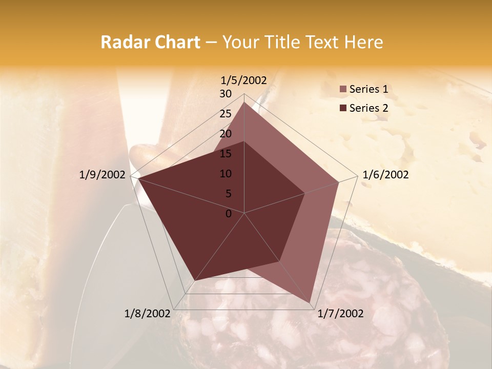 Food Salami Chopping Board PowerPoint Template