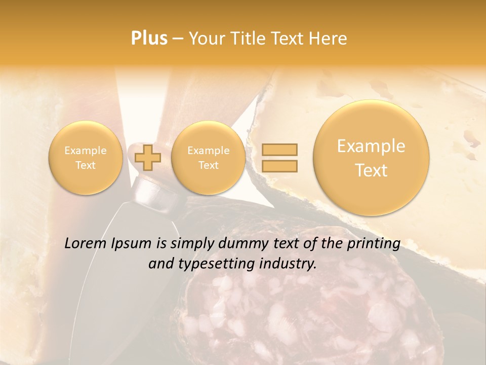 Food Salami Chopping Board PowerPoint Template