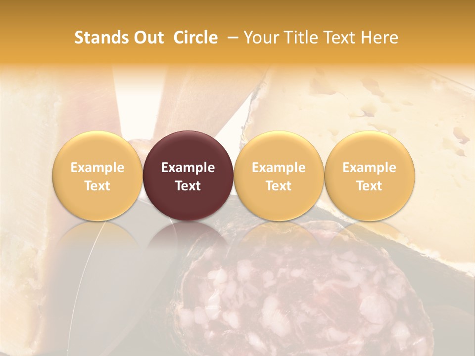 Food Salami Chopping Board PowerPoint Template