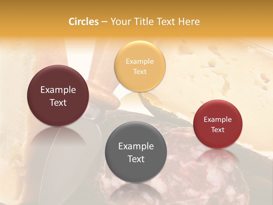 Food Salami Chopping Board PowerPoint Template