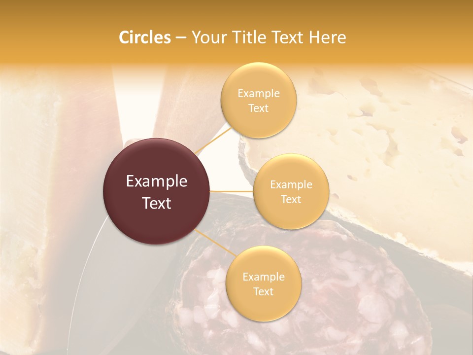 Food Salami Chopping Board PowerPoint Template