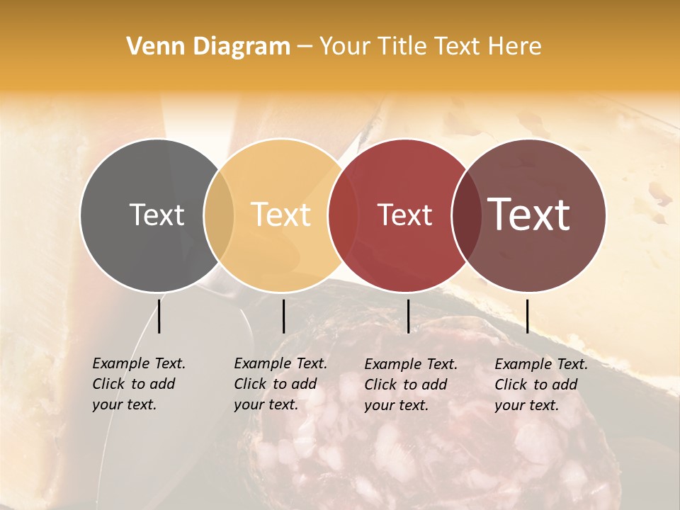 Food Salami Chopping Board PowerPoint Template