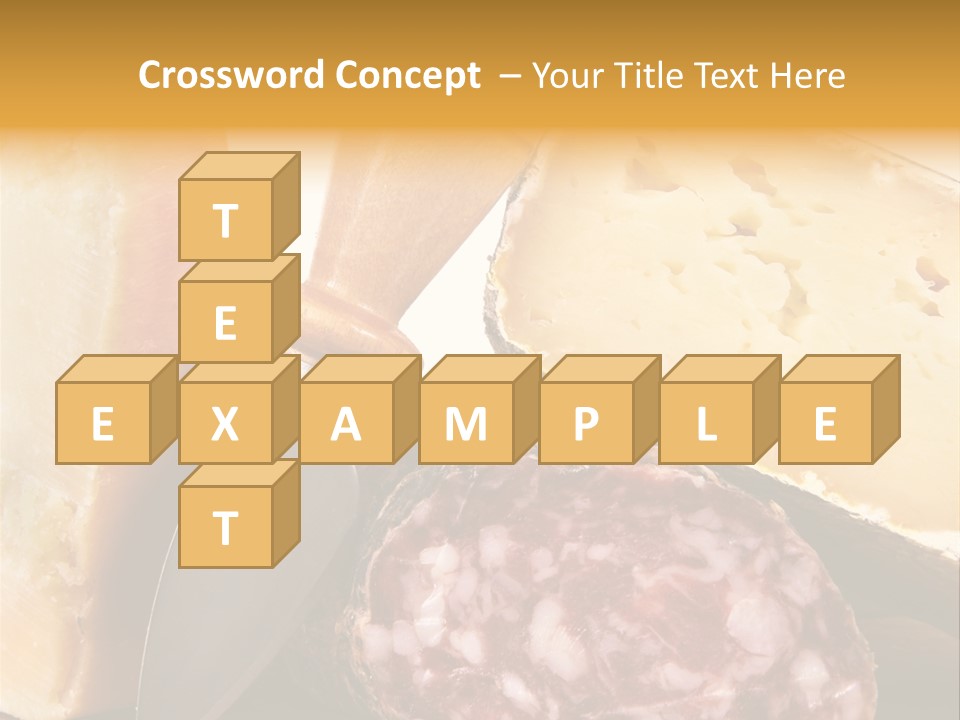 Food Salami Chopping Board PowerPoint Template