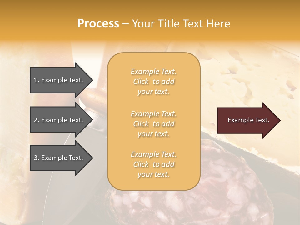 Food Salami Chopping Board PowerPoint Template