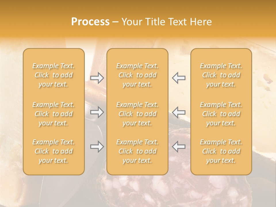 Food Salami Chopping Board PowerPoint Template