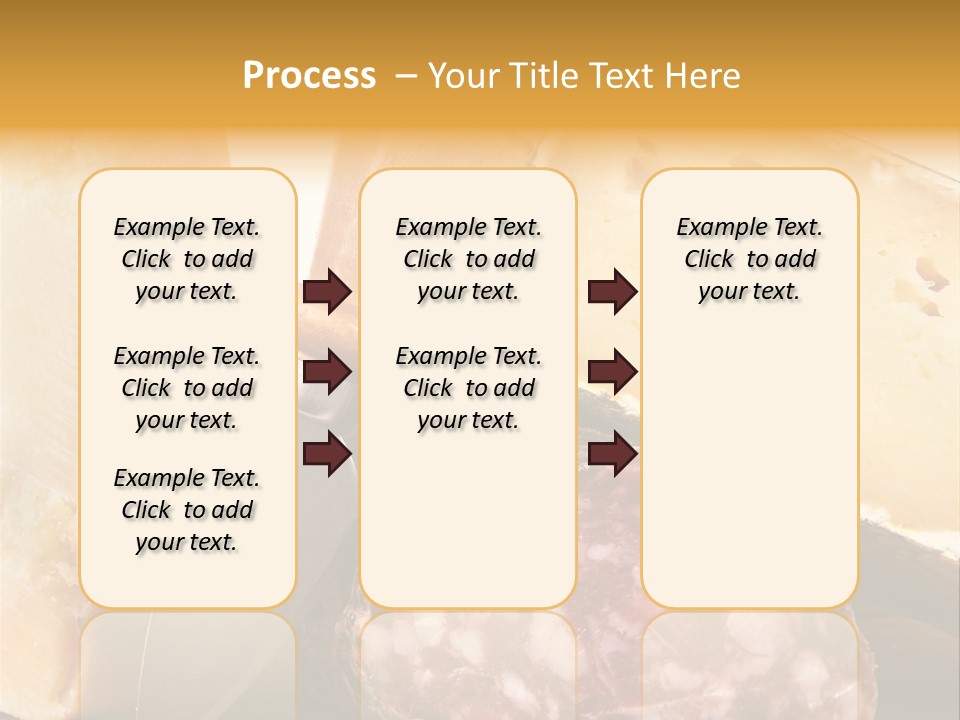 Food Salami Chopping Board PowerPoint Template