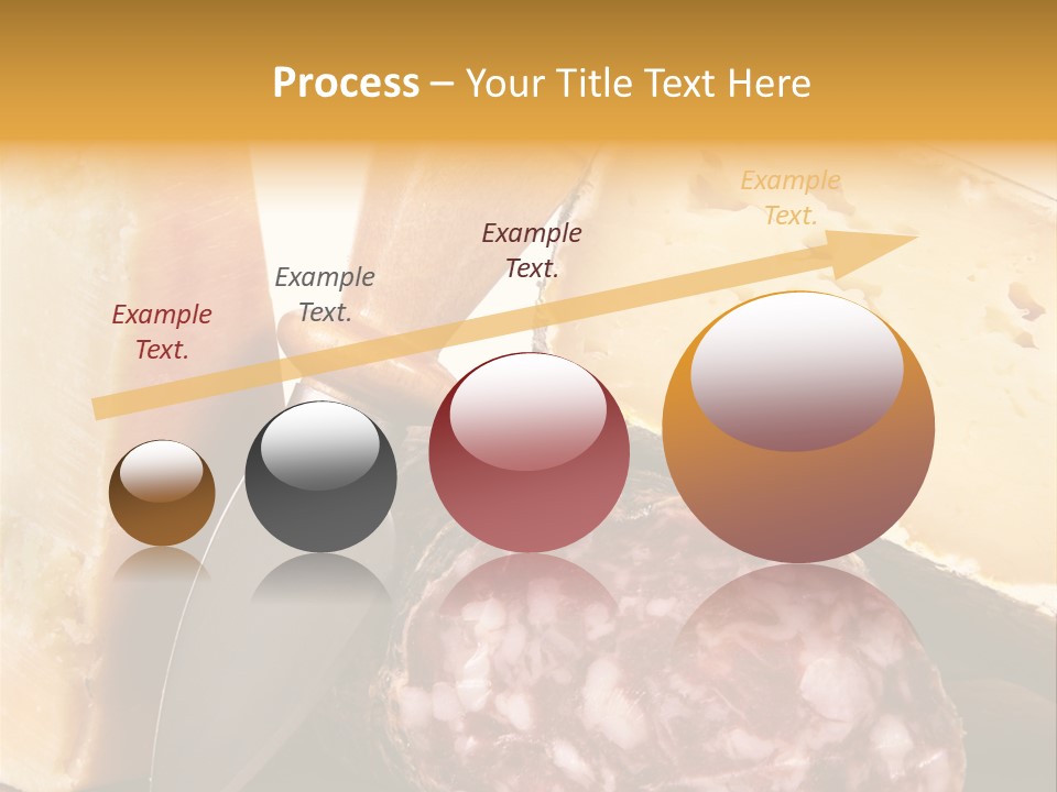 Food Salami Chopping Board PowerPoint Template