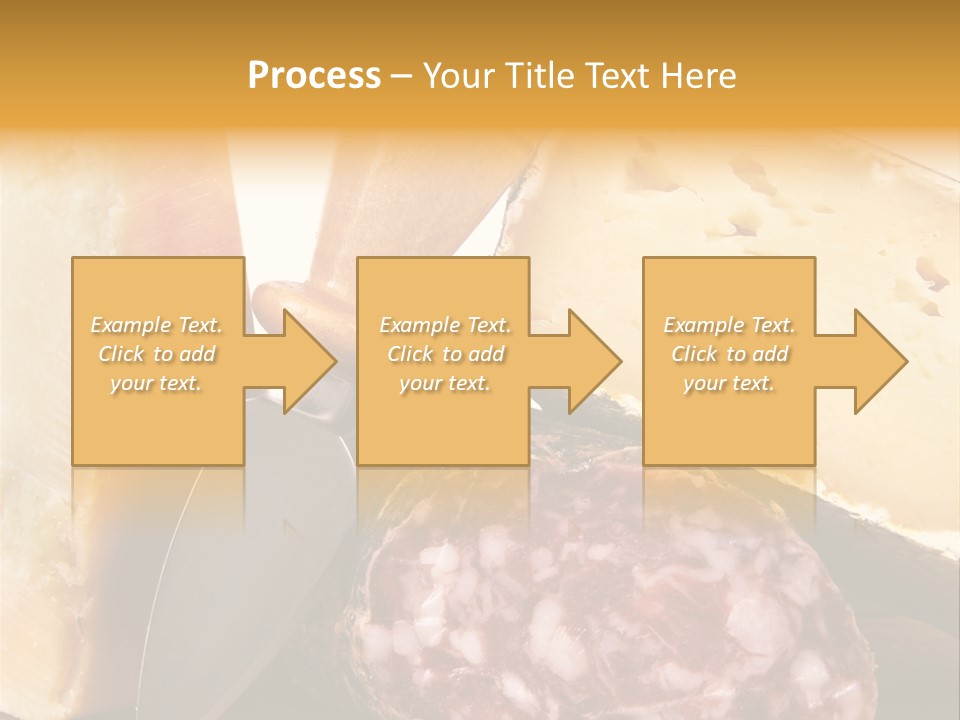 Food Salami Chopping Board PowerPoint Template