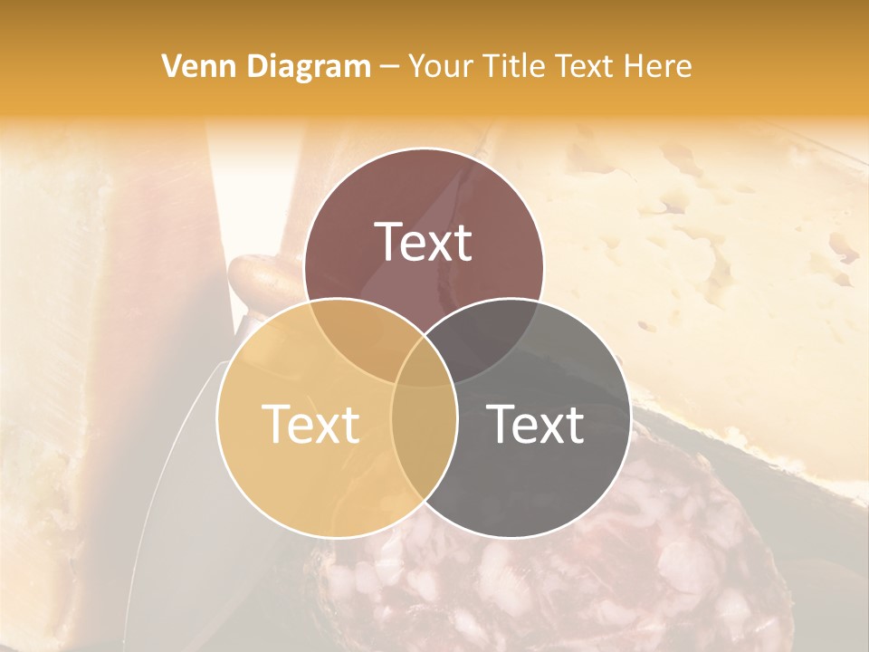 Food Salami Chopping Board PowerPoint Template