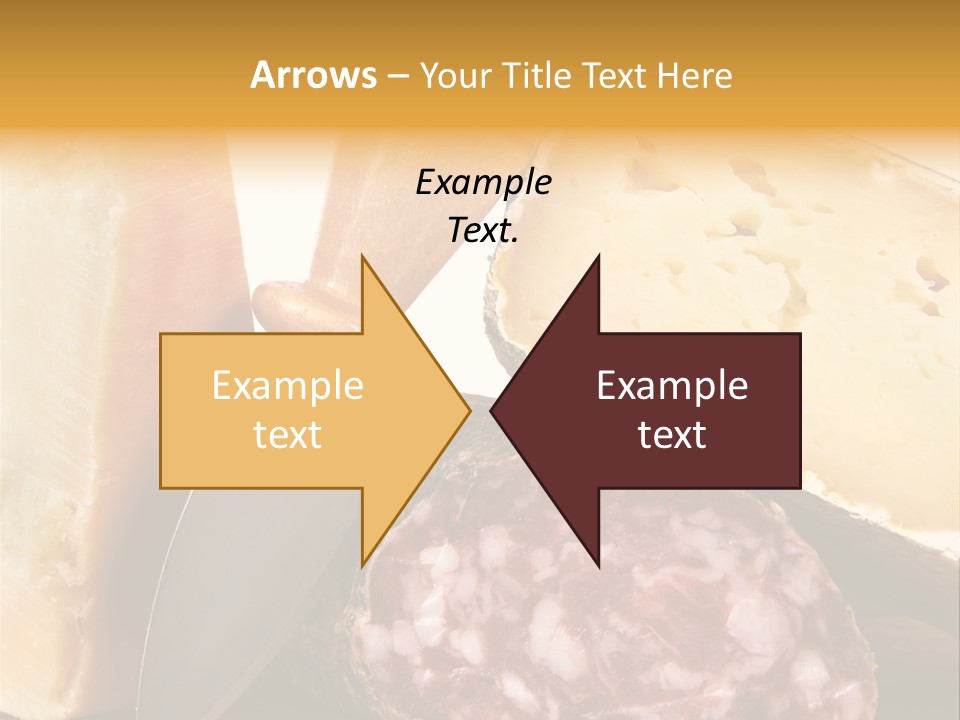 Food Salami Chopping Board PowerPoint Template