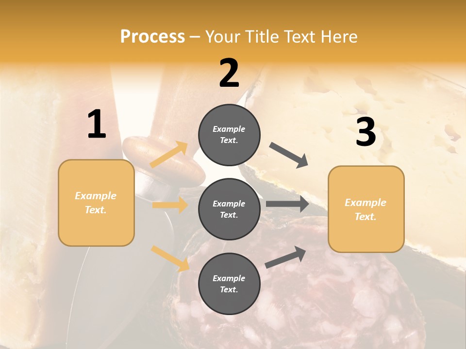 Food Salami Chopping Board PowerPoint Template