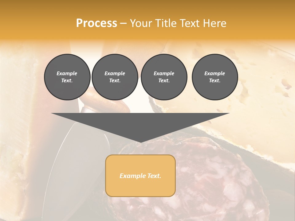 Food Salami Chopping Board PowerPoint Template