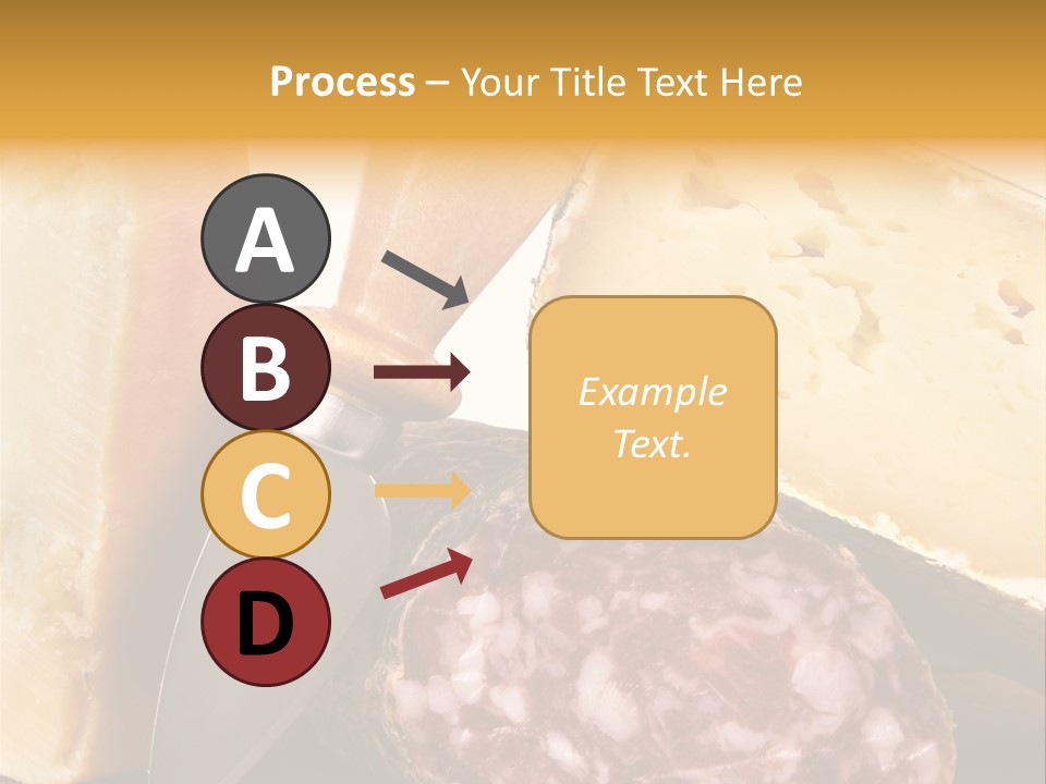 Food Salami Chopping Board PowerPoint Template