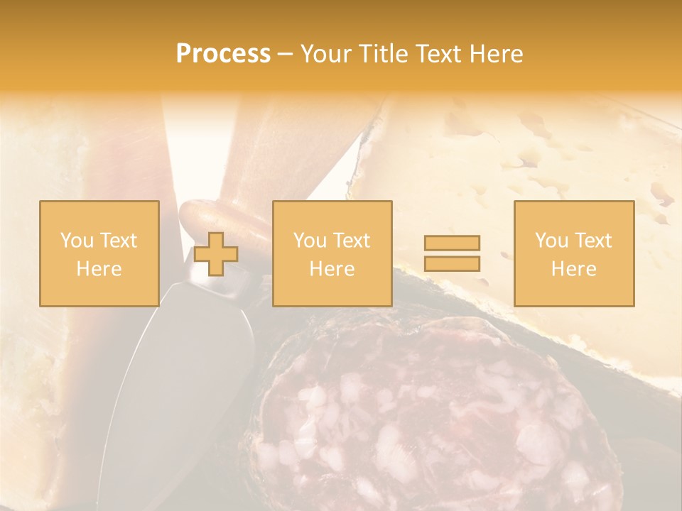 Food Salami Chopping Board PowerPoint Template