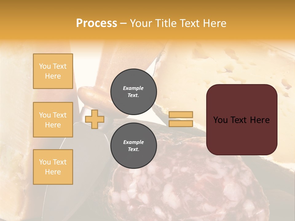 Food Salami Chopping Board PowerPoint Template