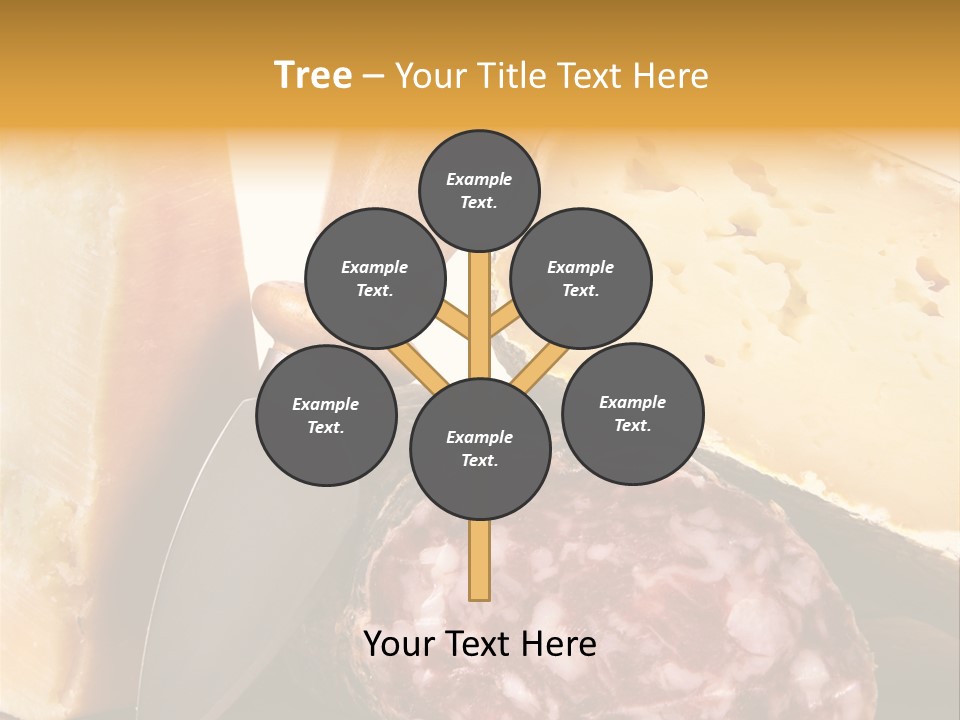 Food Salami Chopping Board PowerPoint Template