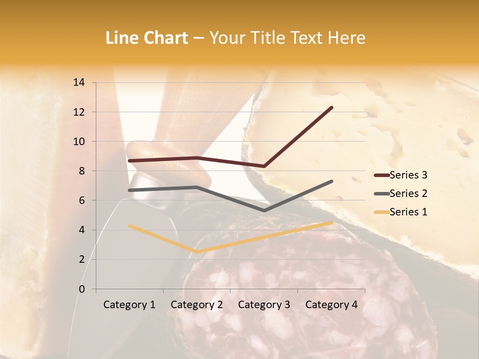Food Salami Chopping Board PowerPoint Template