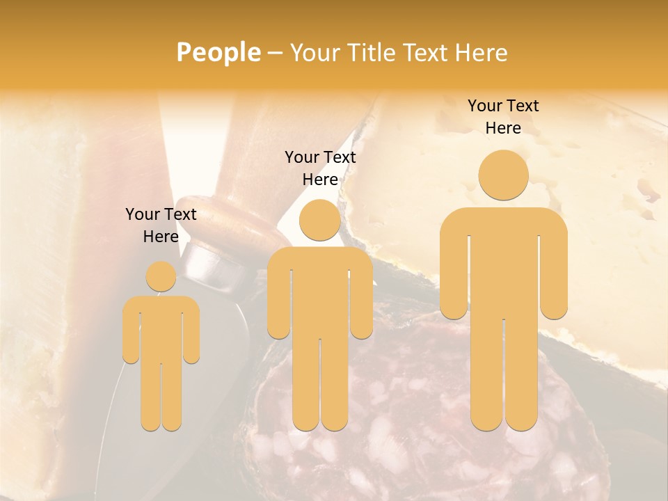 Food Salami Chopping Board PowerPoint Template