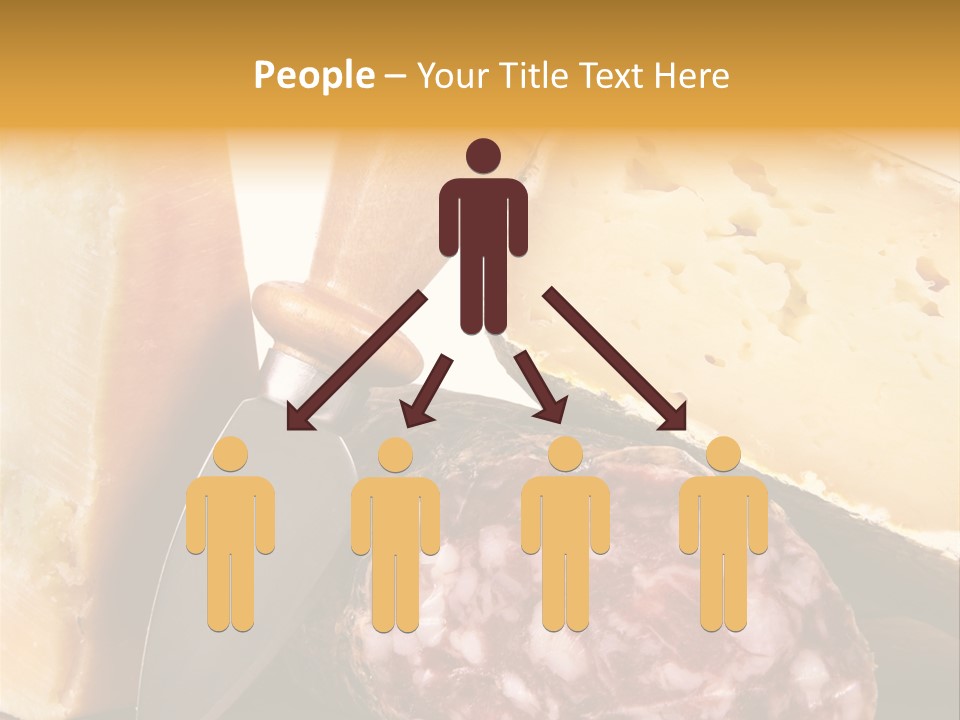 Food Salami Chopping Board PowerPoint Template