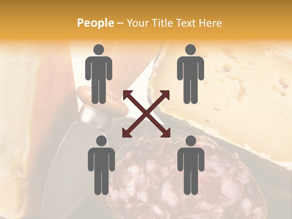 Food Salami Chopping Board PowerPoint Template