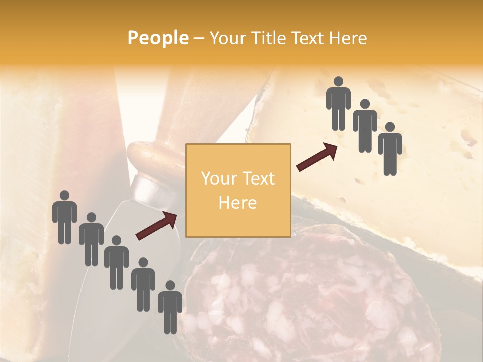 Food Salami Chopping Board PowerPoint Template