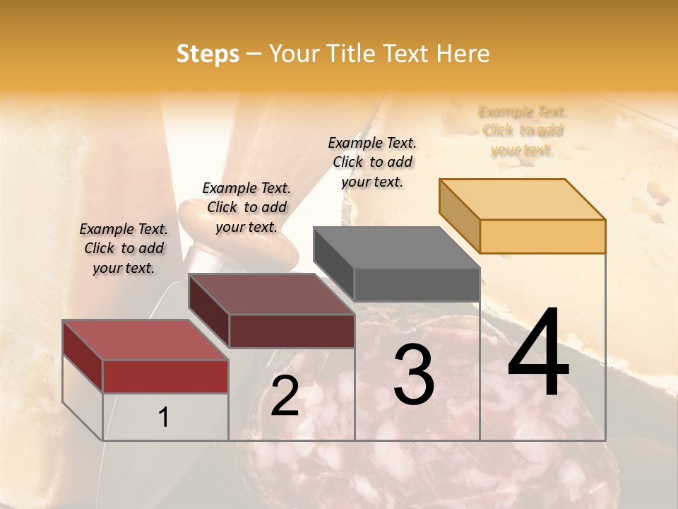 Food Salami Chopping Board PowerPoint Template