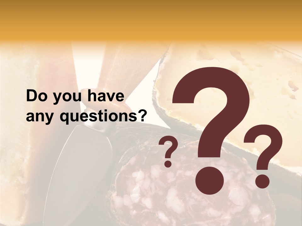 Food Salami Chopping Board PowerPoint Template