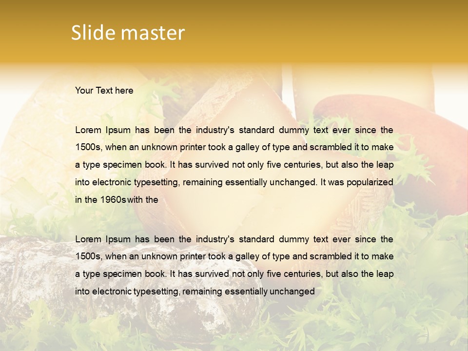 Food Salami Traditional PowerPoint Template