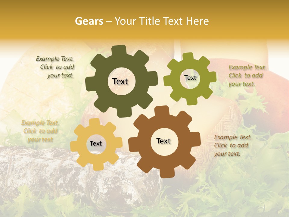 Food Salami Traditional PowerPoint Template