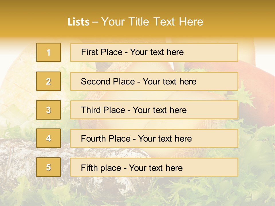 Food Salami Traditional PowerPoint Template