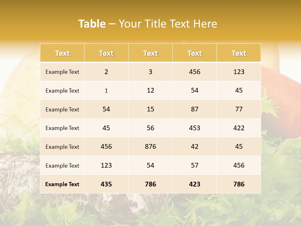 Food Salami Traditional PowerPoint Template