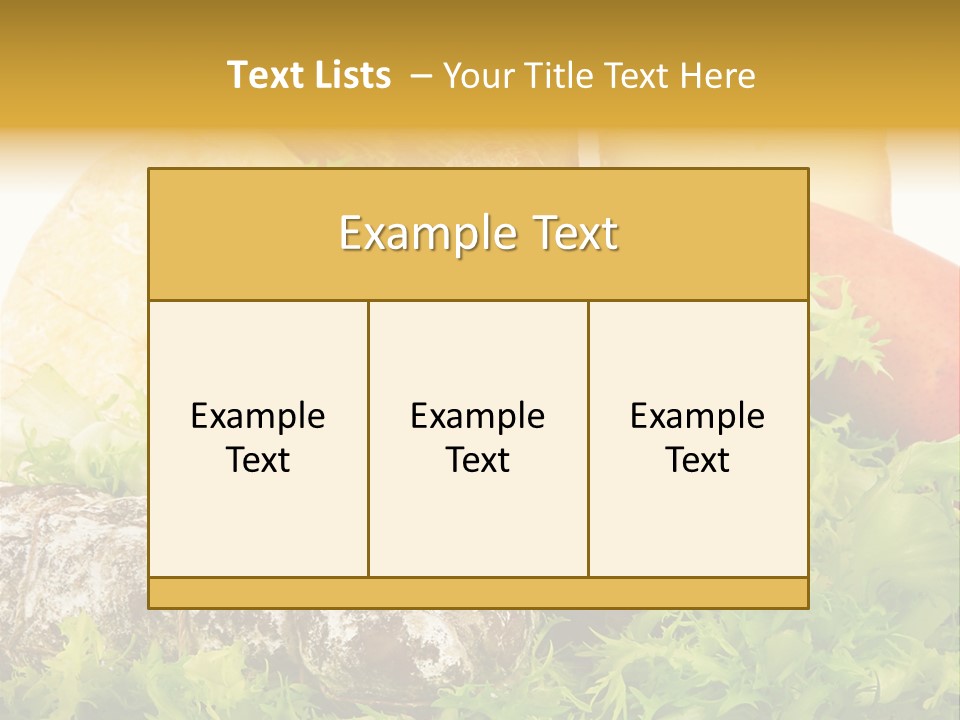 Food Salami Traditional PowerPoint Template