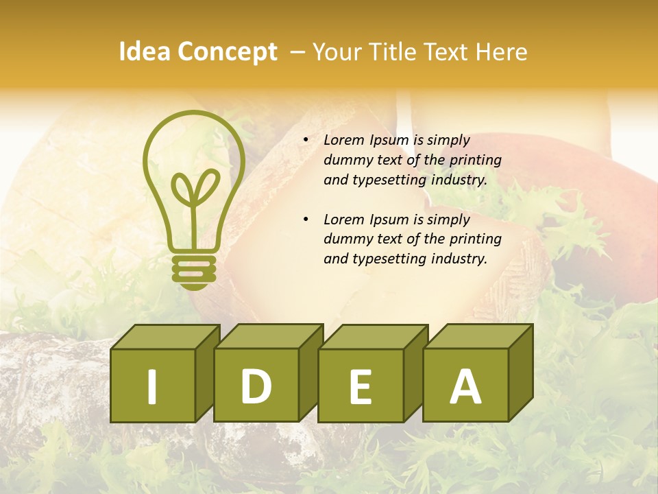 Food Salami Traditional PowerPoint Template