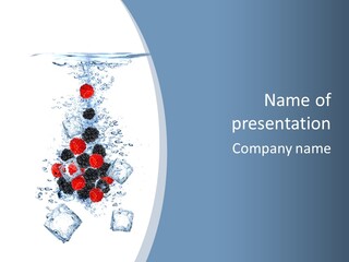 Splash Cool Object PowerPoint Template