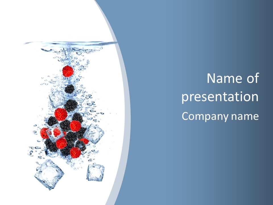 Splash Cool Object PowerPoint Template