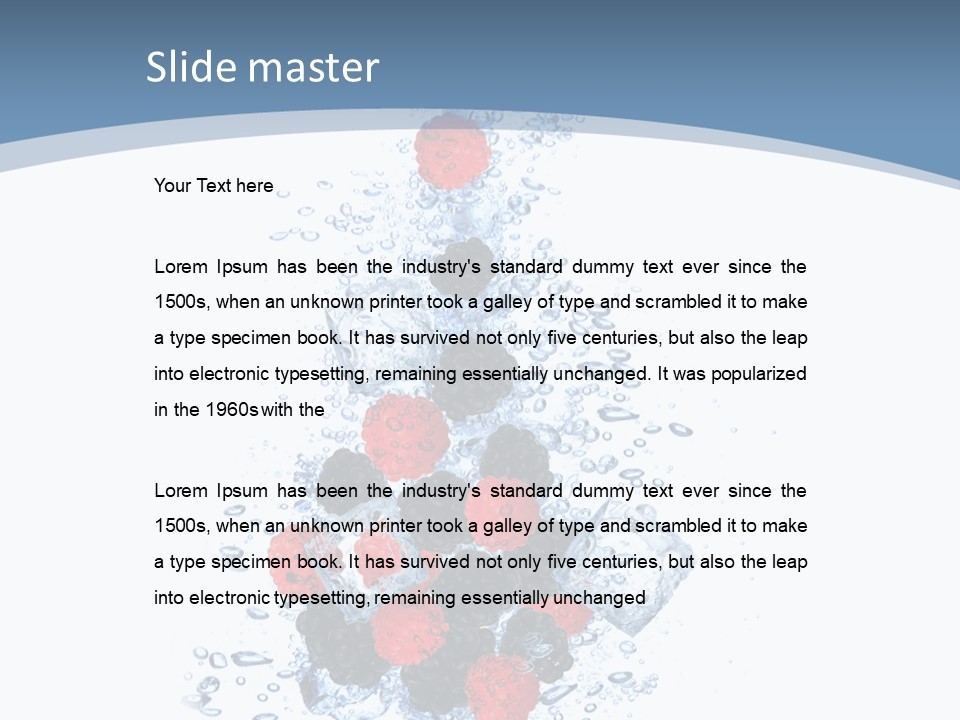 Splash Cool Object PowerPoint Template