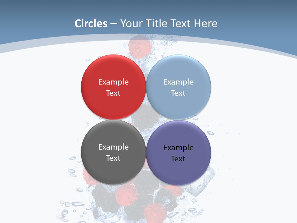 Splash Cool Object PowerPoint Template