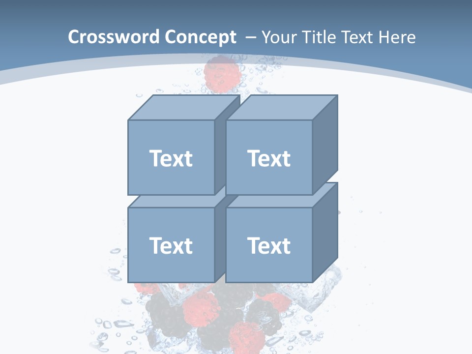 Splash Cool Object PowerPoint Template