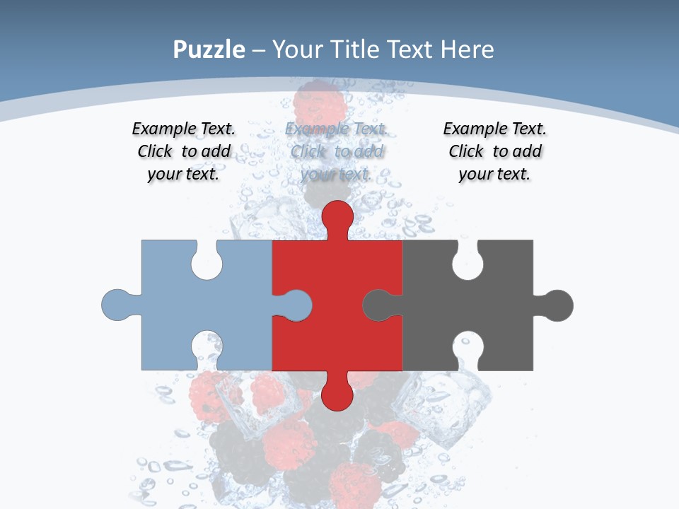 Splash Cool Object PowerPoint Template