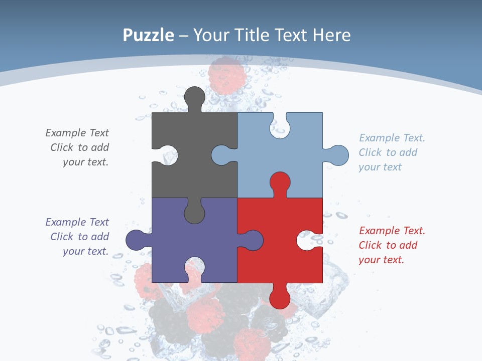 Splash Cool Object PowerPoint Template