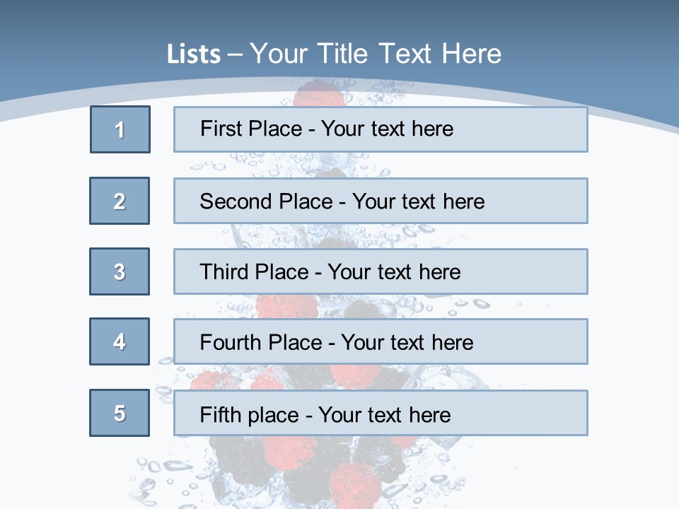 Splash Cool Object PowerPoint Template