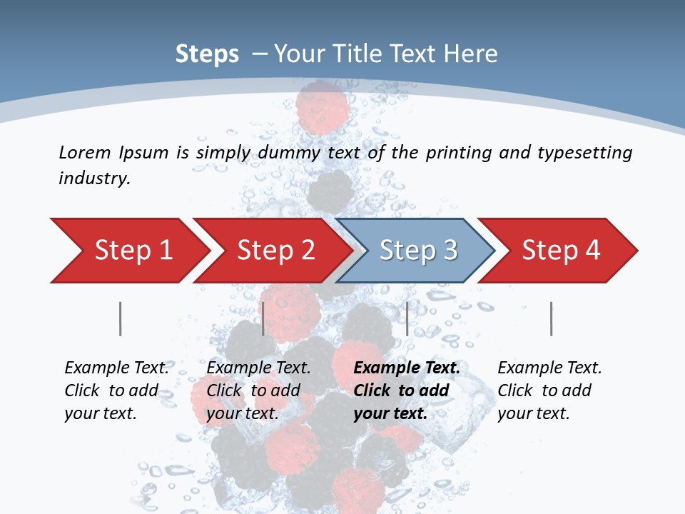 Splash Cool Object PowerPoint Template