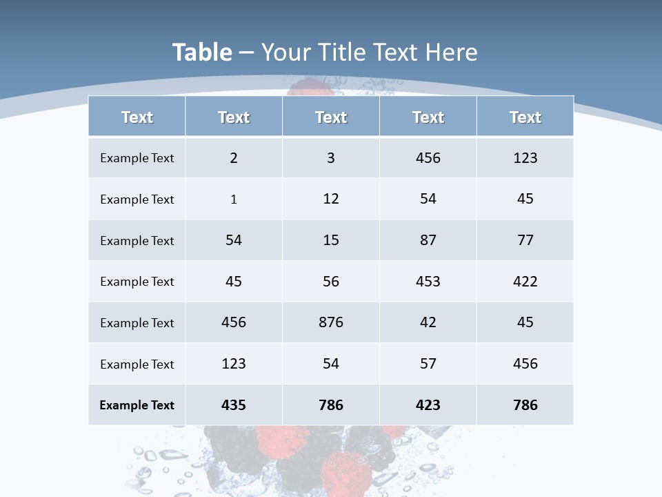 Splash Cool Object PowerPoint Template