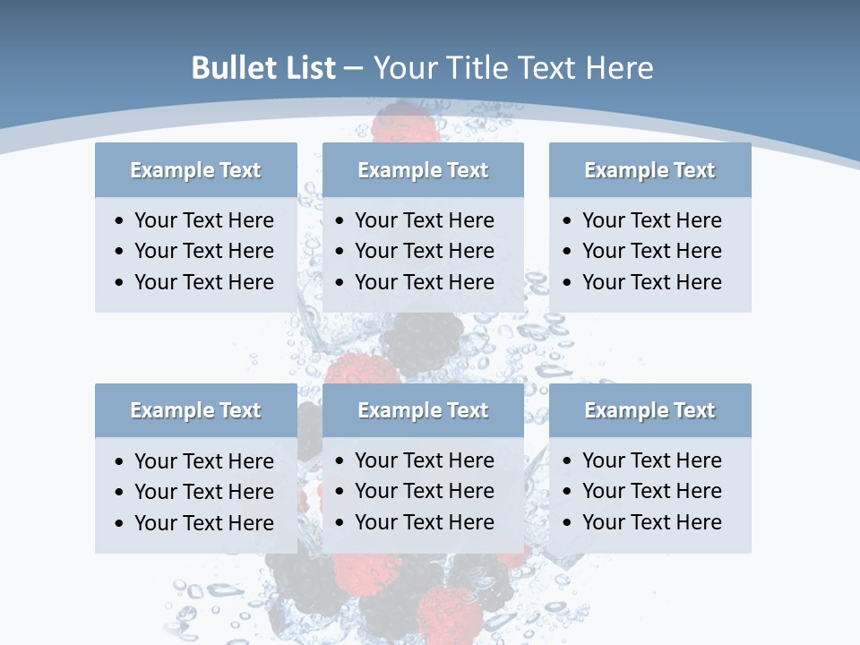 Splash Cool Object PowerPoint Template