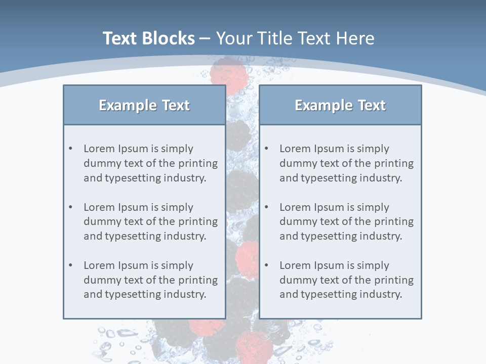 Splash Cool Object PowerPoint Template