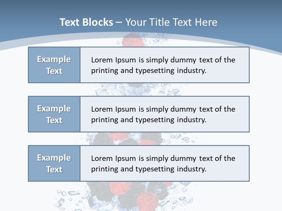 Splash Cool Object PowerPoint Template