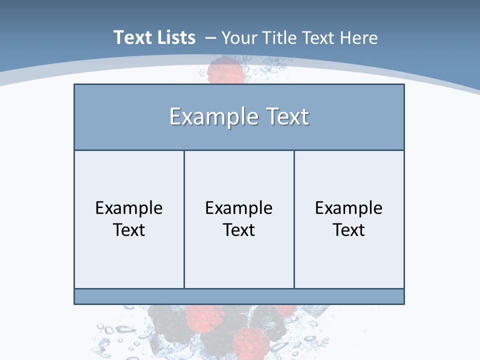 Splash Cool Object PowerPoint Template