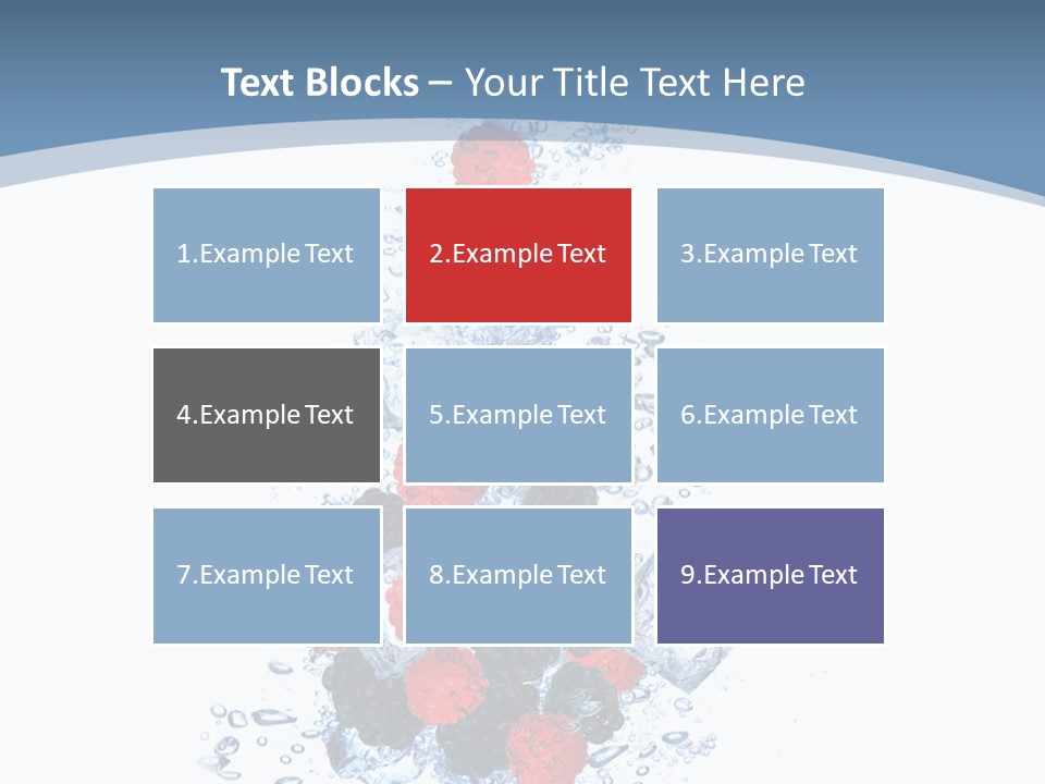 Splash Cool Object PowerPoint Template