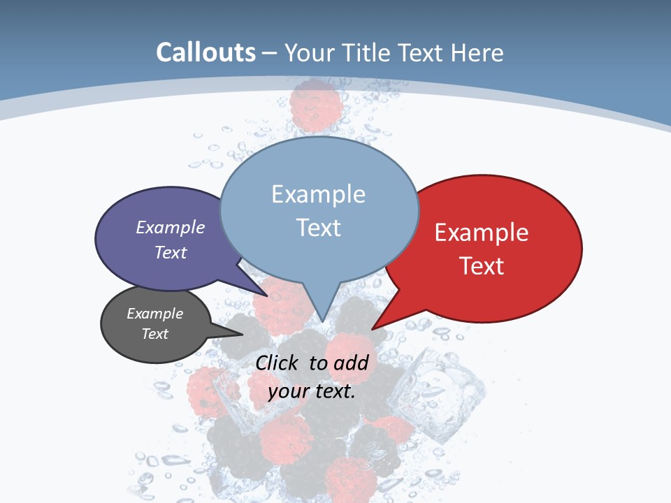 Splash Cool Object PowerPoint Template